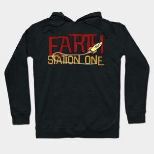 Earth Station One Rocket Ship Hoodie